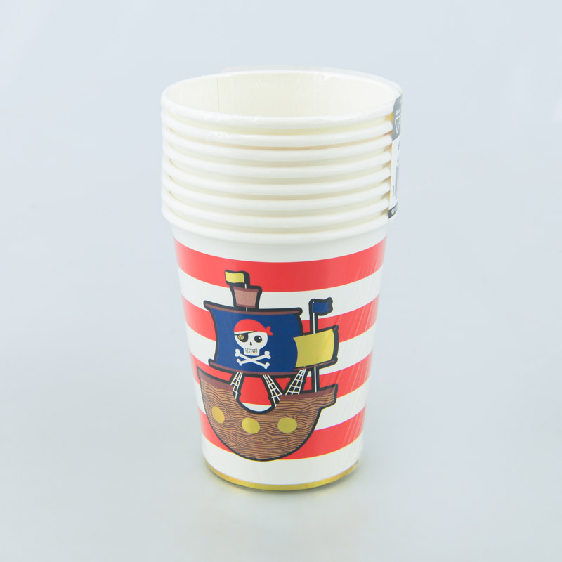 Lot de 8 gobelets 'Pirate'