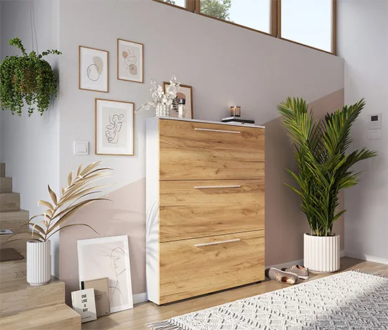 Schuhschrank »WILDOMAR 3884«, groß, weiß
