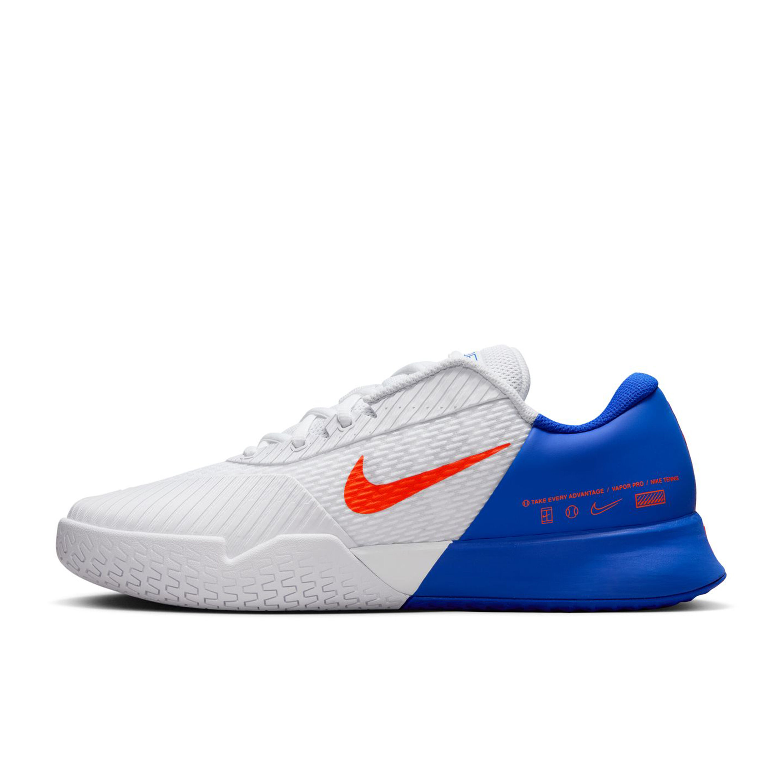 Nike Air Zoom Vapor Pro 2 Chaussures Toutes Surfaces Hommes - Blanc , Bleu