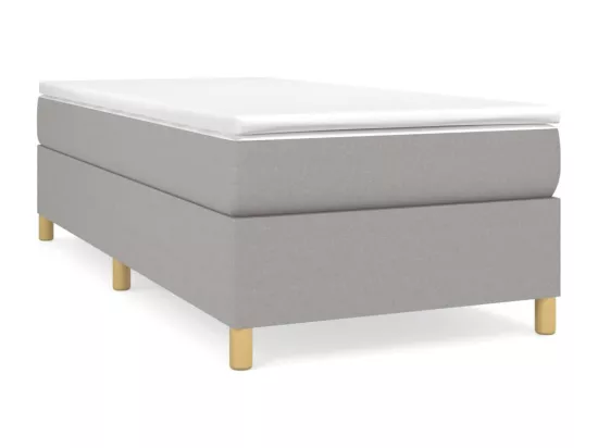 Sommier à lattes de lit Gris clair 90x200 cm Tissu