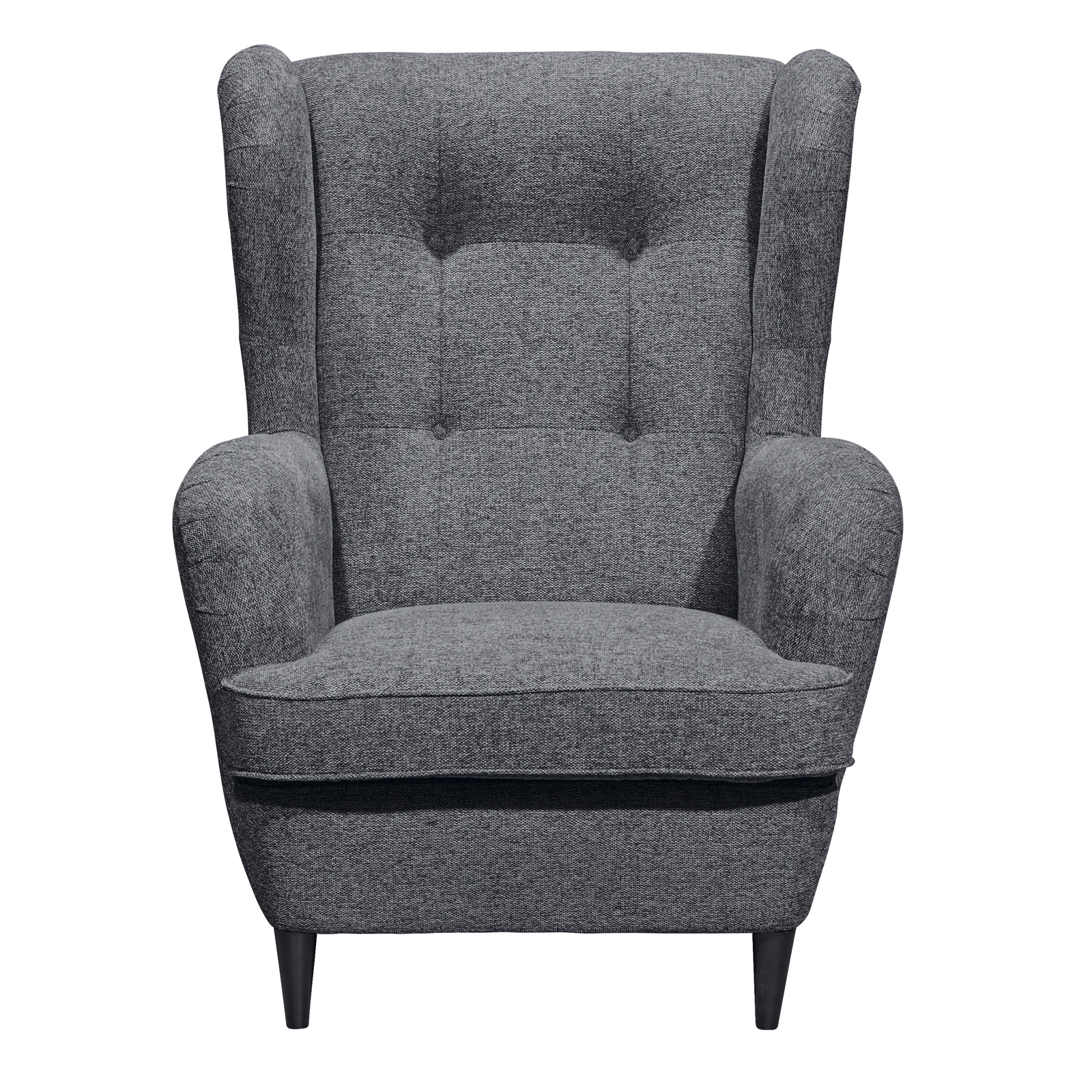 Ohrensessel - anthrazit - 78 cm breit