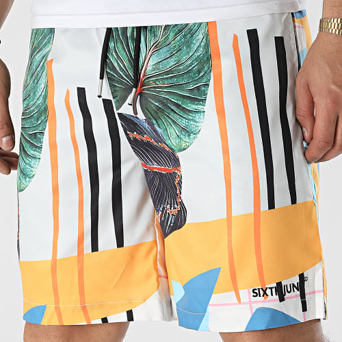Short Jogging Floral M22856VST Beige