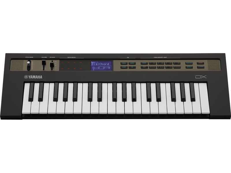 Yamaha Synthesizer Reface DX Portables Keyboard mit Mini-Tastatur, integrierten Lautsprechern und professionellen Anschlüssen