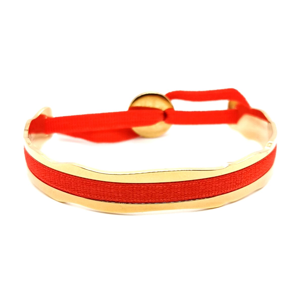 Bracelet Les Interchangeables Jonc Ruban 4mmAléatoire rouge
