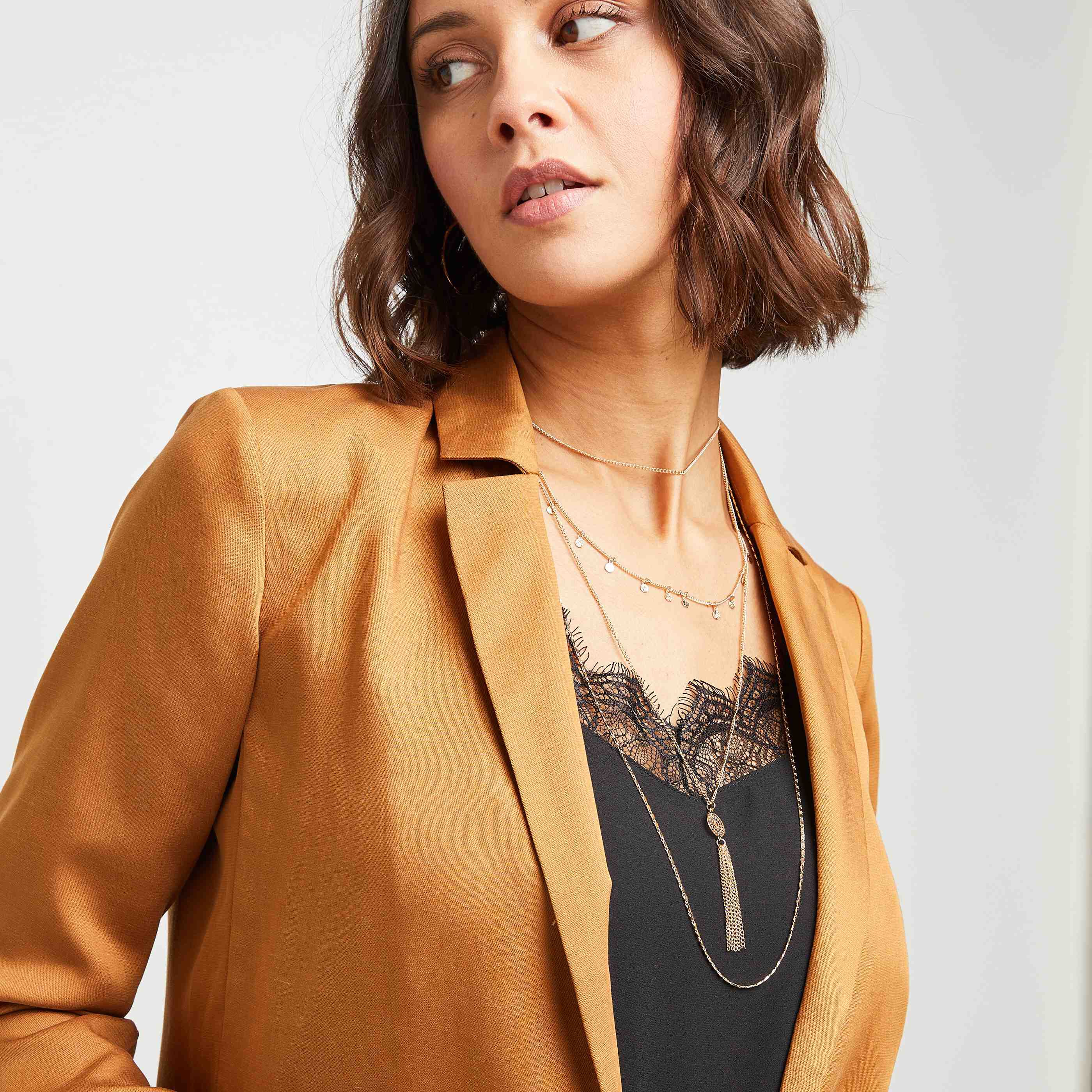 Veste de tailleur femme - CARAMEL