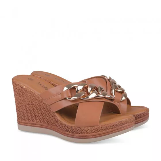 Mules COGNAC LADY GLAM