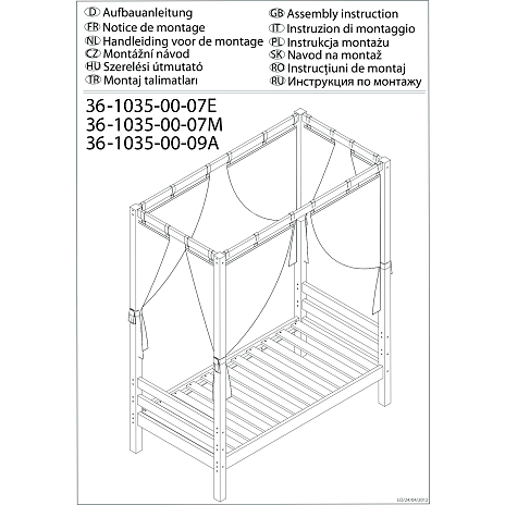 Hoppekids sengehimmel til ECO Dream himmelseng 70x160 cm