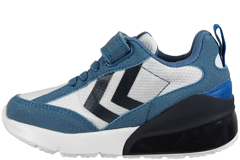 HUMMEL DAYLIGHT JR SKO I BLÅ TEKSTIL MED LYS