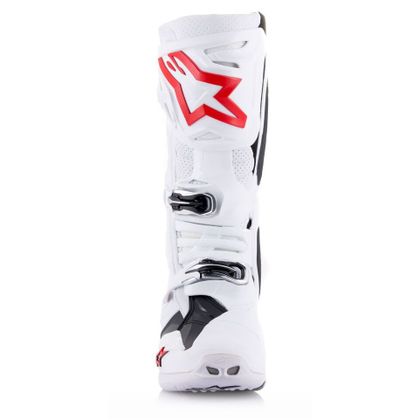 Bottes cross Alpinestars TECH 10 - SUPERVENTED 2023 - Blanc / Rouge