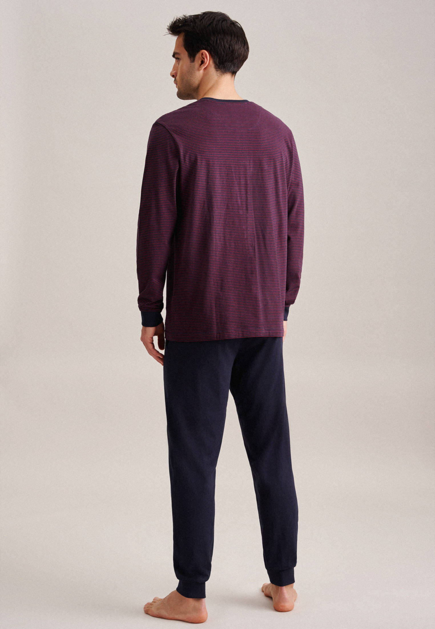 Seidensticker| Herren Pyjama Schwarze Rose