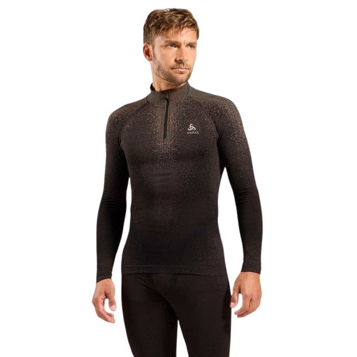Odlo Blackcomb Eco Half Zip Turtle Neck Base Layer Longsleeve Heren