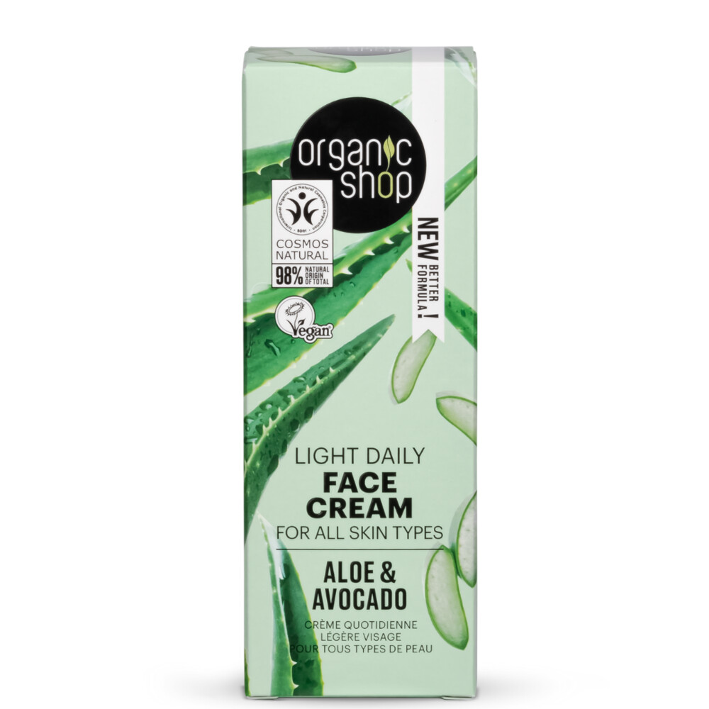 Organic Shop Gezichtscrème Avocado and Aloe50 ml