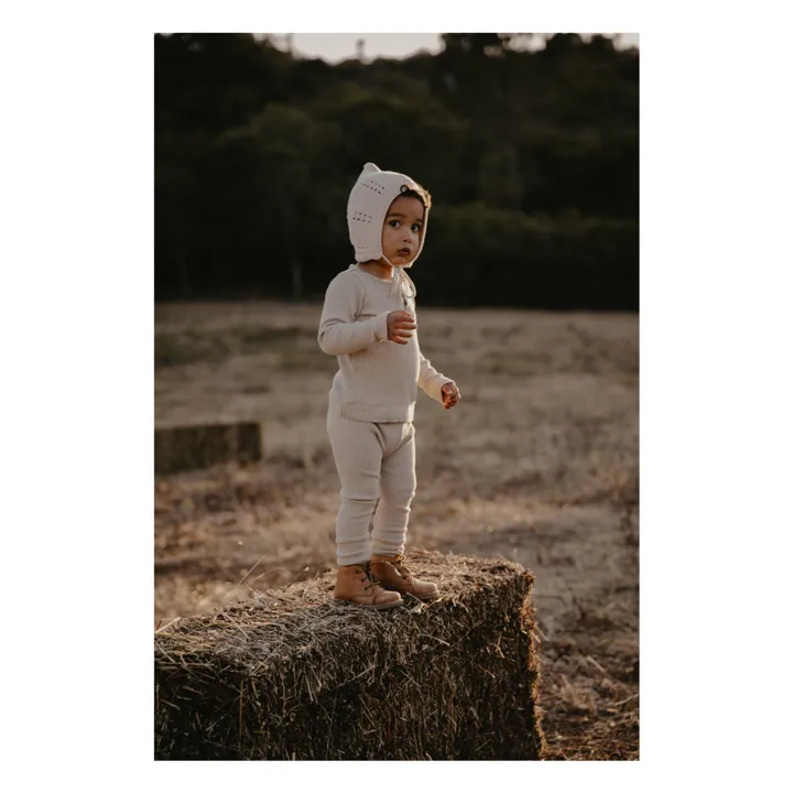 The Simple Folk Legging Côtelé | Ecru