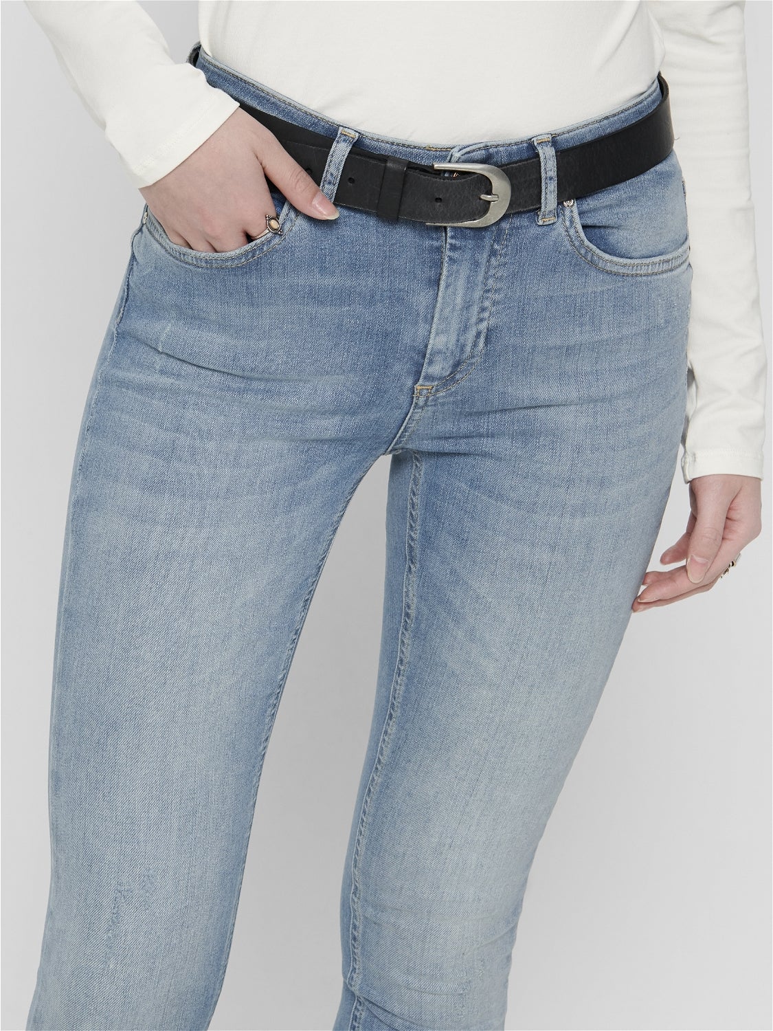 ONLBLUSH Mid Rise Skinny Fit Jeans Light Blue Denim