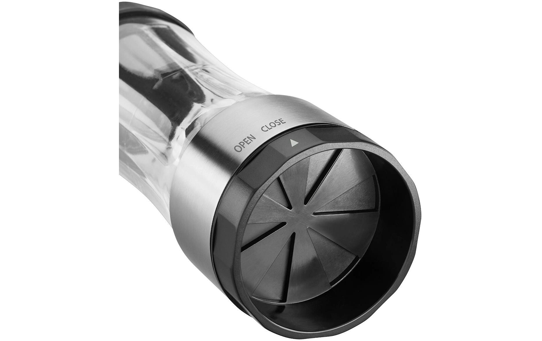 Puderzuckermühle Dispenso Schwarz/SilberMühle für bis zu 200 g Puderzucker