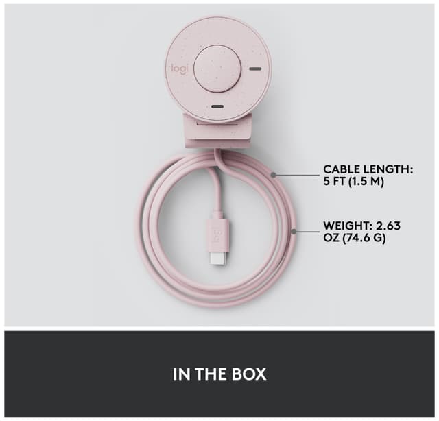 Logitech Brio 300 webkamera (pink)