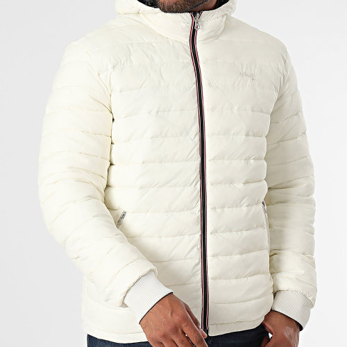 Doudoune Capuche Réversible Riverso Gris Anthracite Blanc