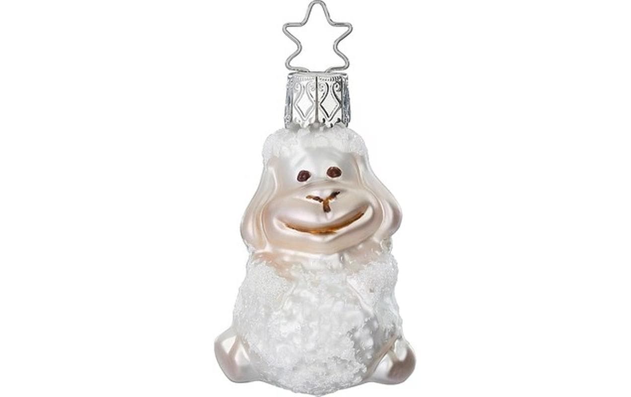 Weihnachtsschmuck Silke Schaf 6 cm, WeissWeihnachtsdeko