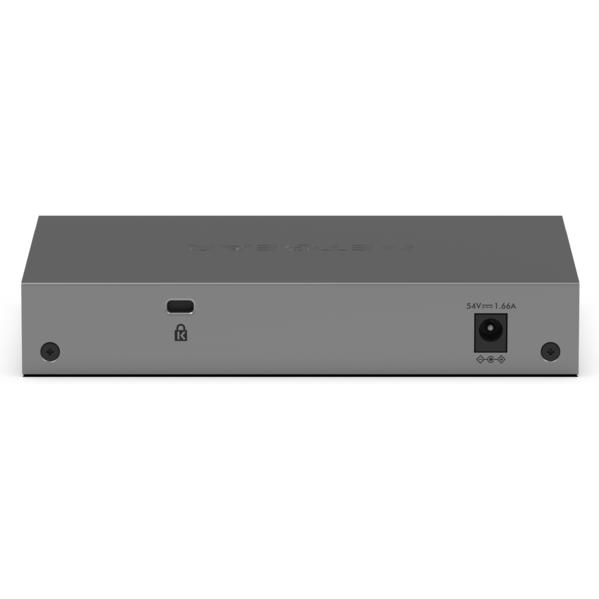 NETGEAR GS105PP Non-géré Gigabit Ethernet (10/100/1000) Connexion Ethernet, supportant l'alimentation via ce port (PoE) Montage sur le bureau ou sur le mur Gris