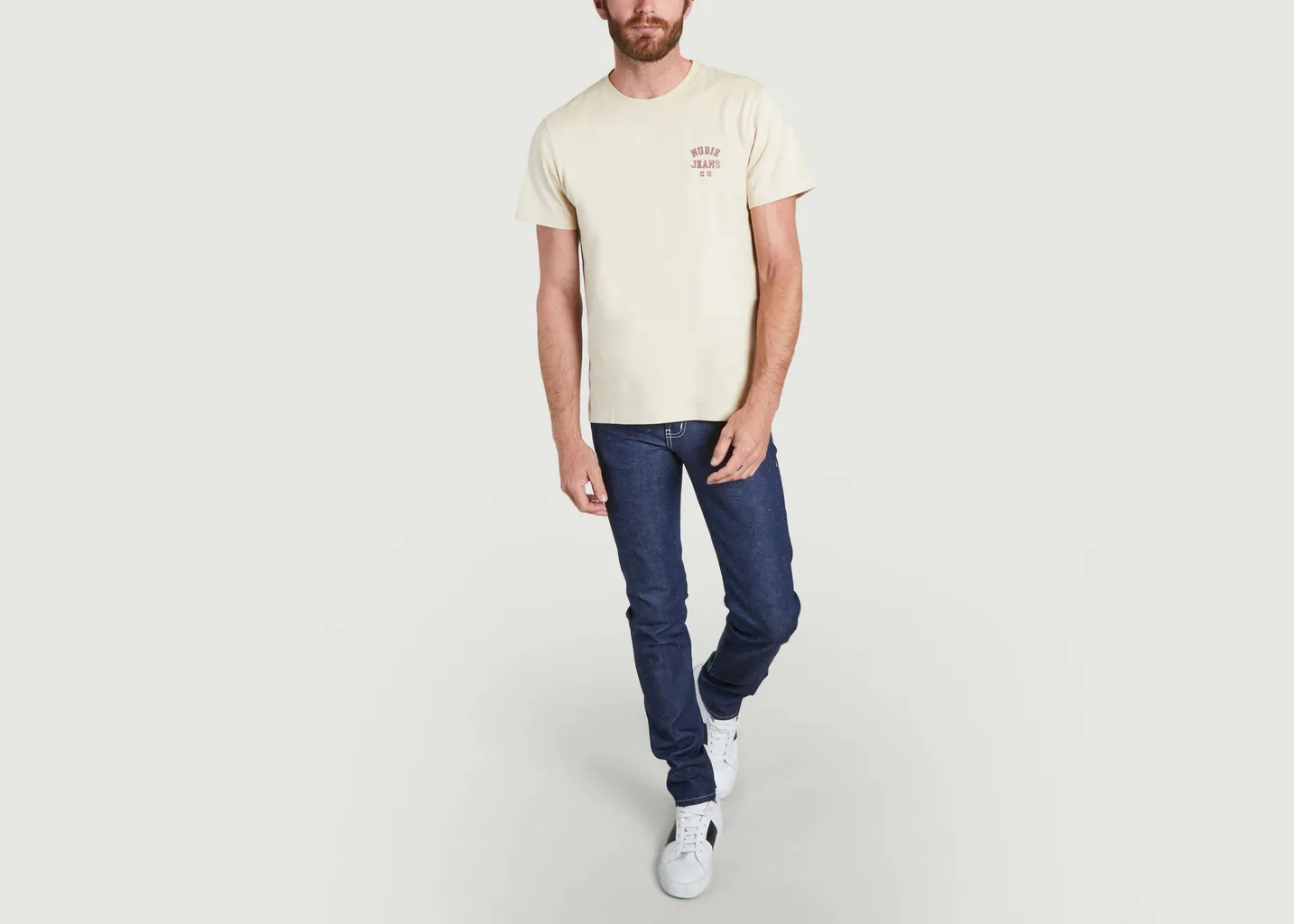 T-shirt Roy Logo en coton bio Nudie Jeans