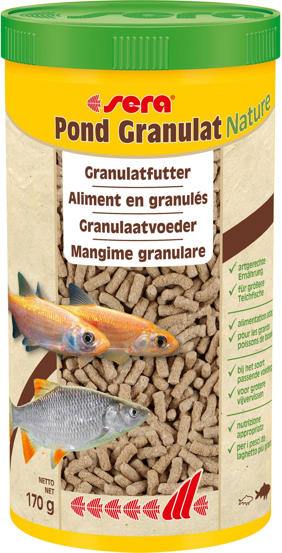 Sera visvoer Pond Granulat Nature 1000 ml