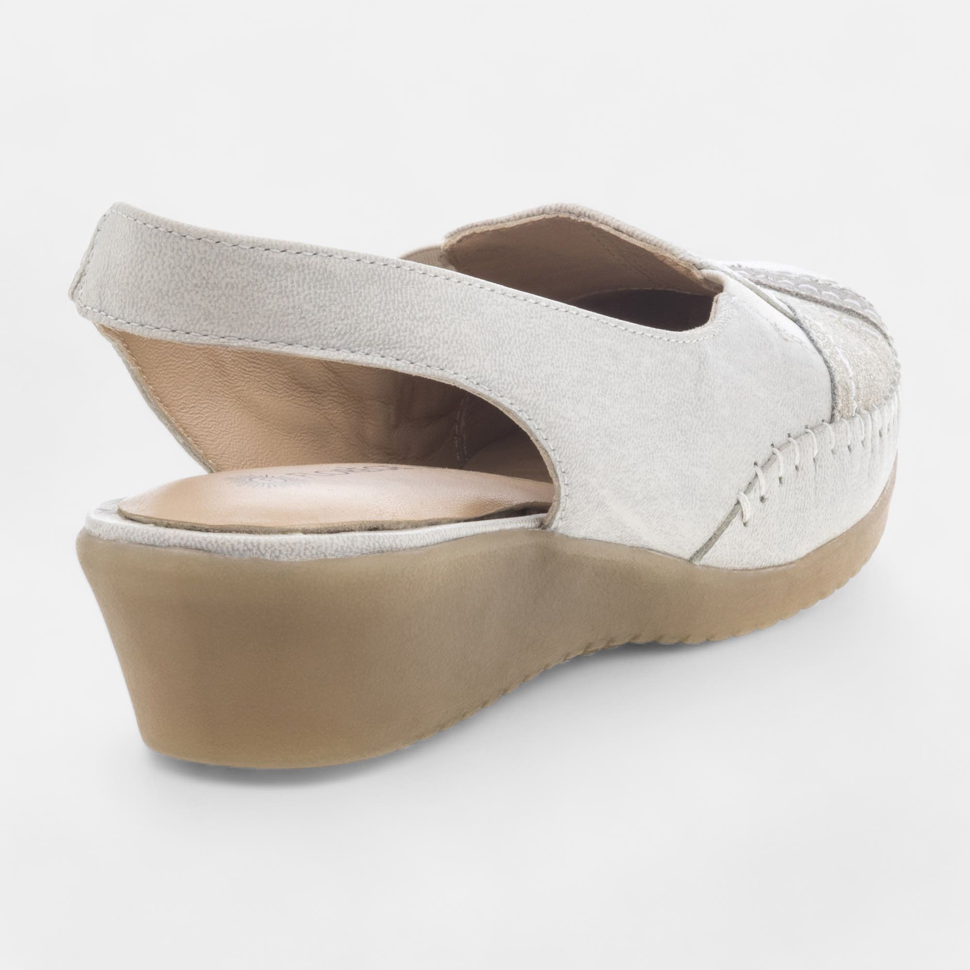 Escarpins pieds sensibles Femme en cuir blanc