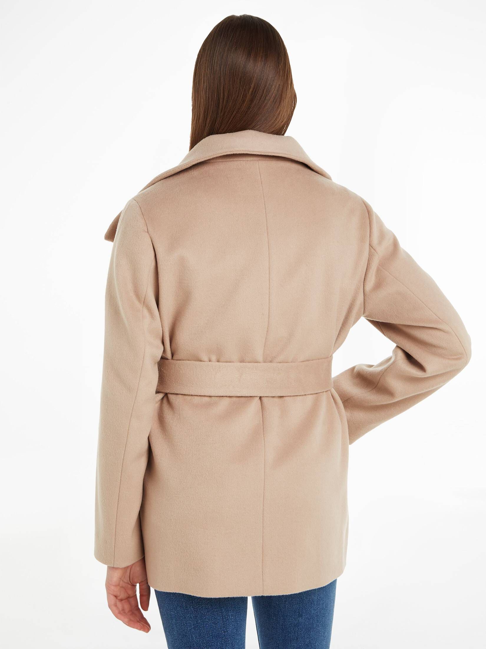 Tommy Hilfiger| Damen Jacke WOOL BLEND mit Wolle