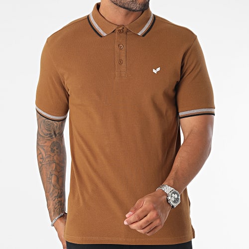 Polo Manches Courtes Rayoc Marron