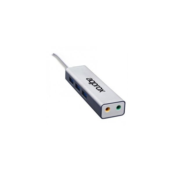 Approx Placa de Som USB   HUB USB 3.0