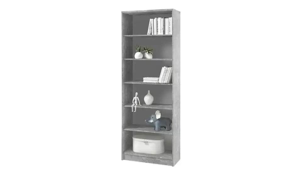 Regal Optimus 72 cm 198 cm Weiß, Betonoptik