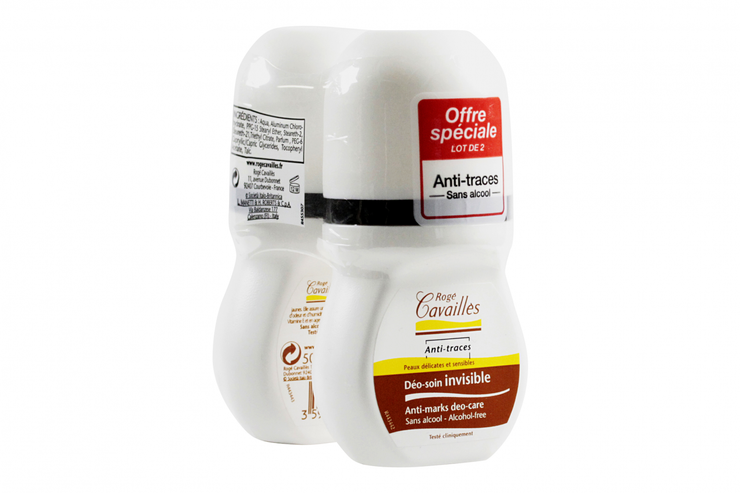 Déo soin invisible anti-traces 2x50ml