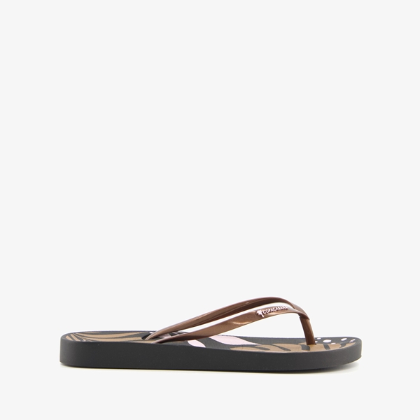 Copacabana dames teenslippers zwart