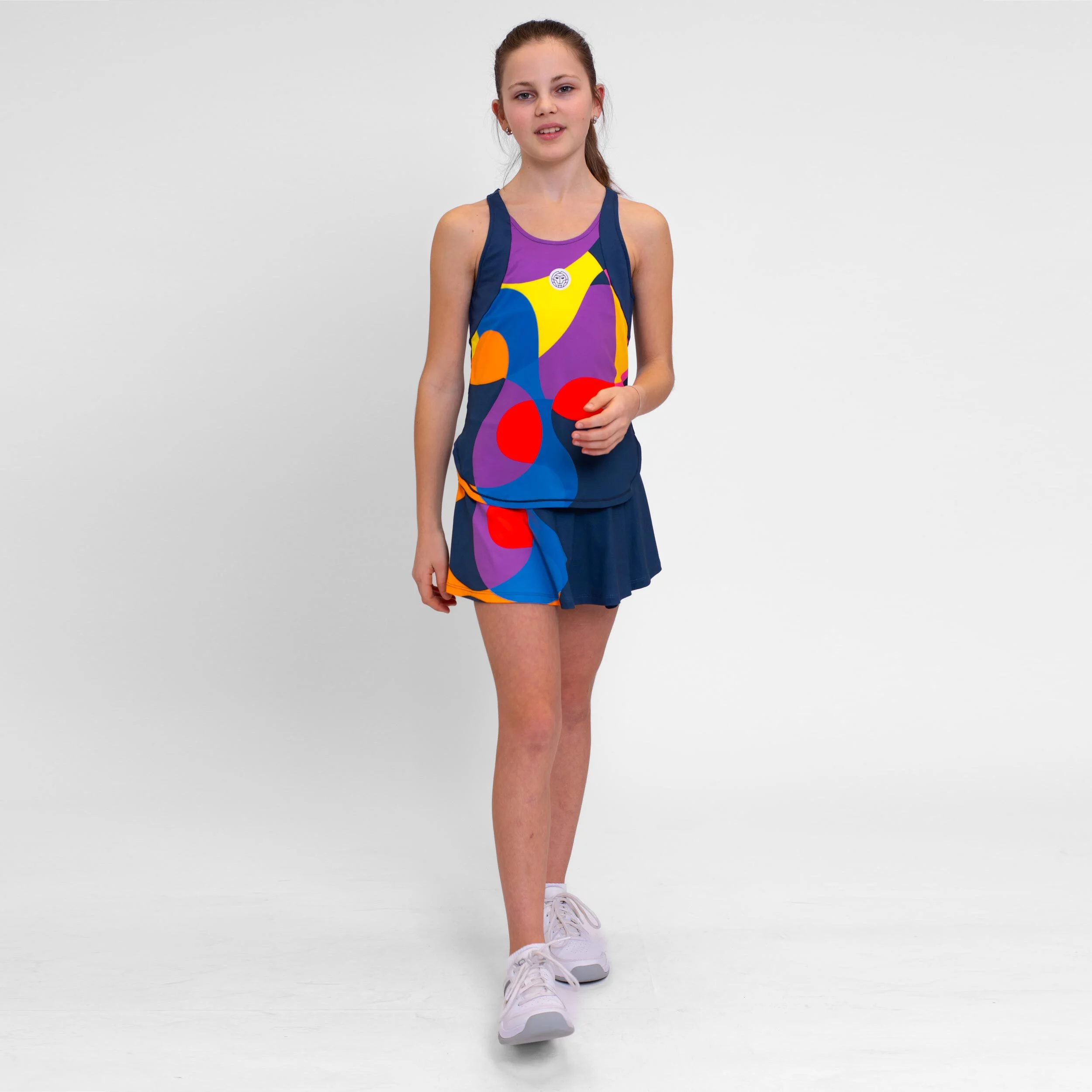 BIDI BADU Twiggy Débardeur Tank Top Filles - Bleu Foncé , Multicouleur
