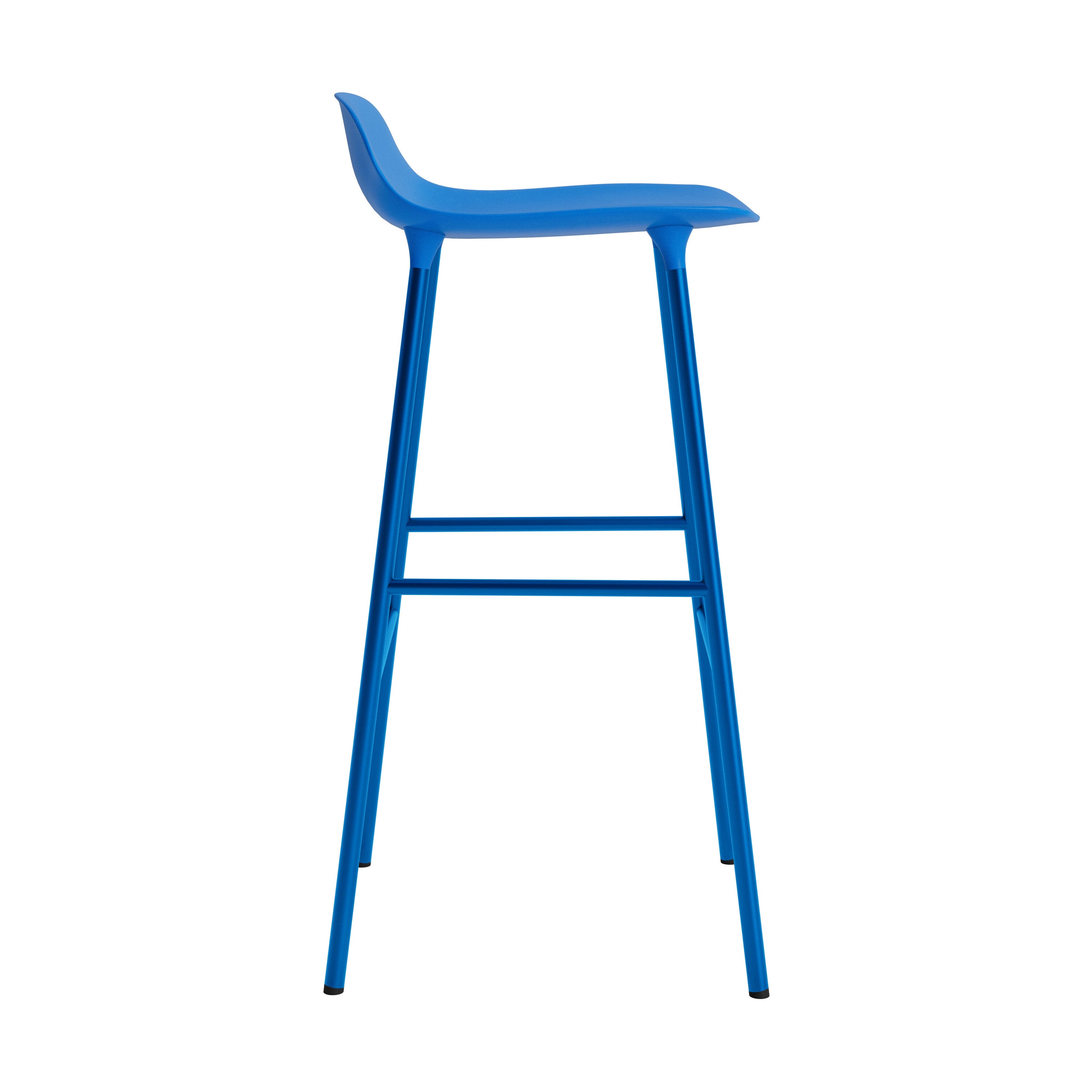 Normann Copenhagen Form Barkruk Low 75 cm - Staal - Bright Blue