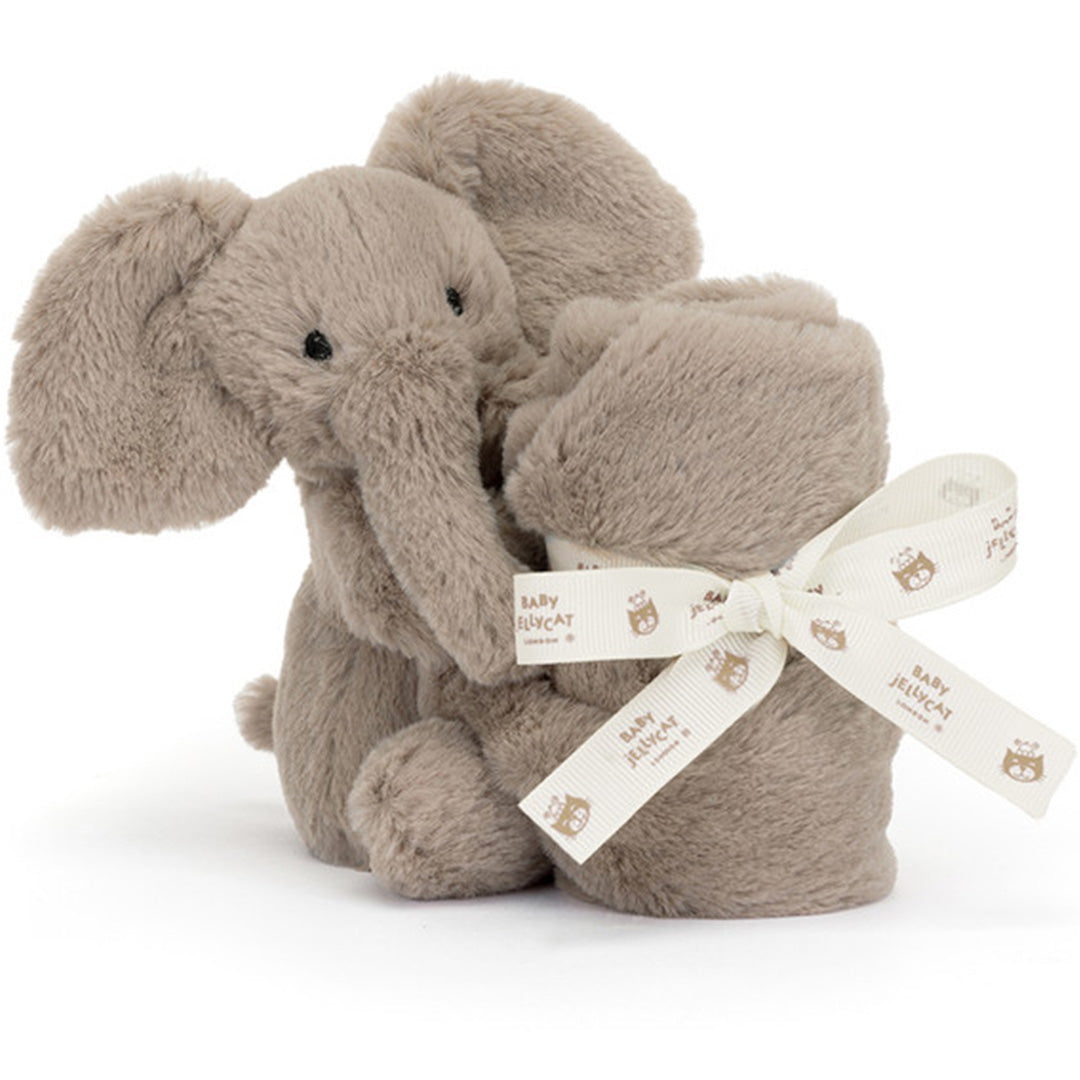Jellycat knuffeldoek smudge olifant - 34 cm