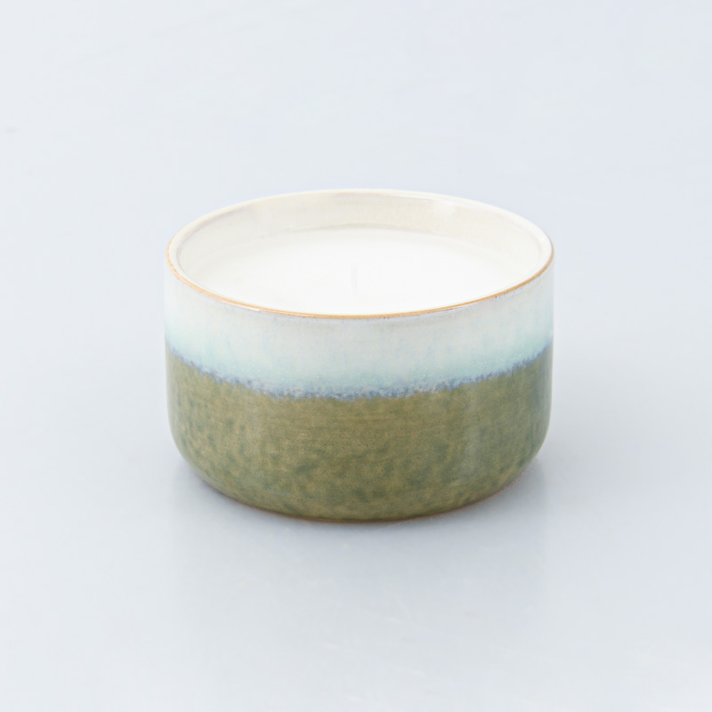 Bougie en pot céramique