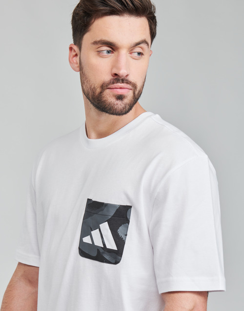 adidas Performance - CAMO PKT TEE - Blanc