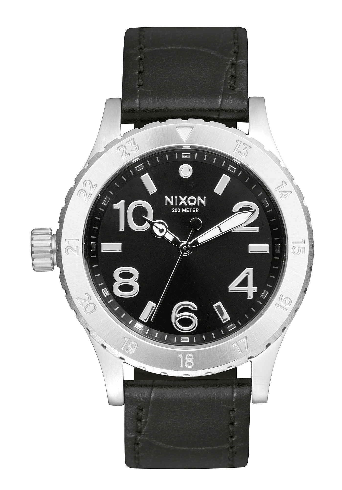 Nixon The 38-20 Leather Black Gator A4671886