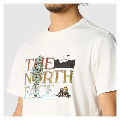 T-Shirt Manches Courtes The North Face Graphic Blanc