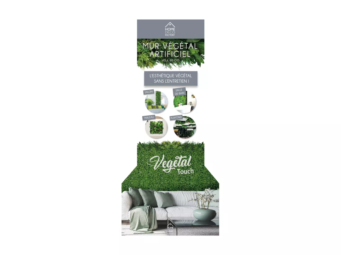 Mur Vegetal Artificiel 60x40cm