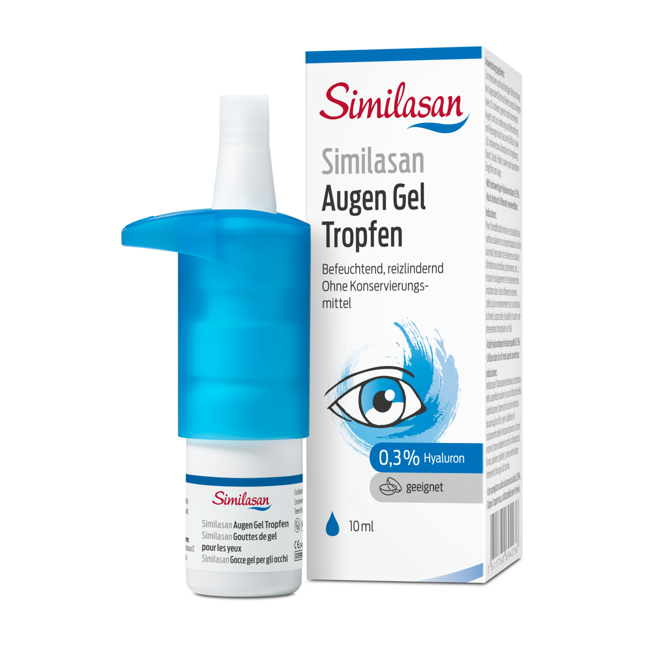SIMILASAN Augen Gel Tropfen 0.3 %<br>10 ml, Flasche, Augentropfen, Lösung, Hyaluron