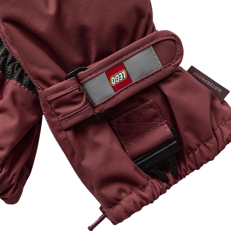 LEGO kidswear-LEGO børnetøj LWARIPO 703 - MITTENS W/MEM. Light bordeaux