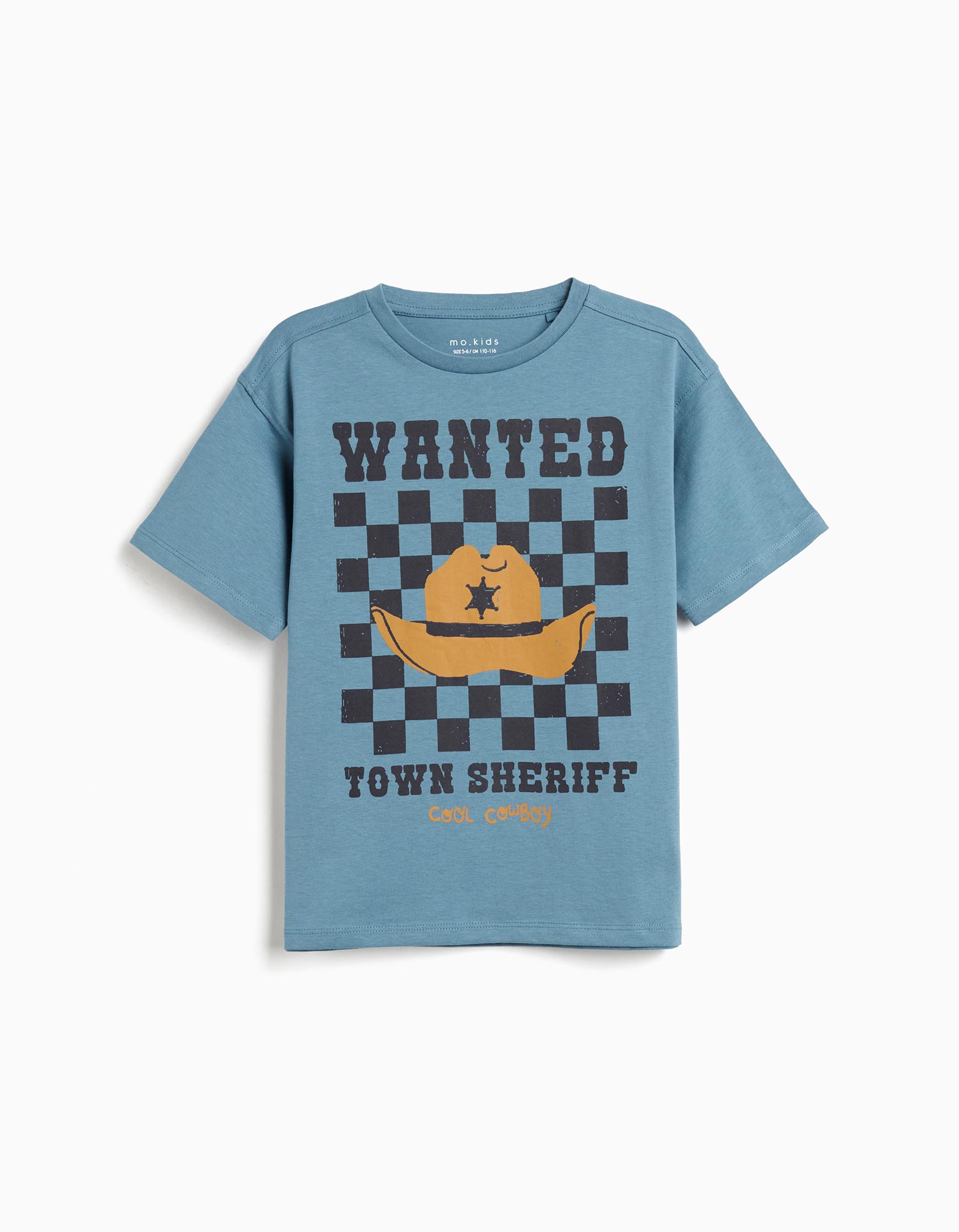 T-shirt Print, Menino, Azul