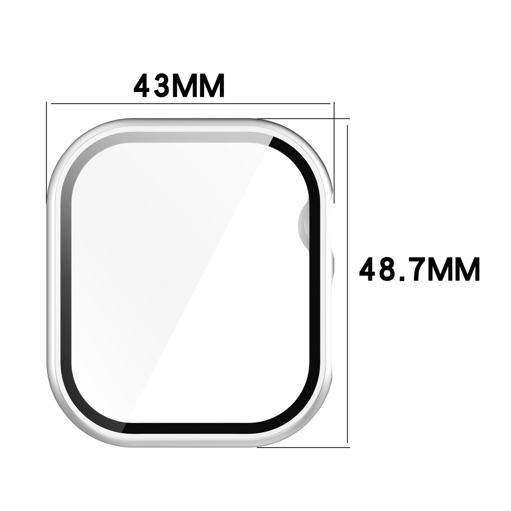 Apple Watch Series 11 / Series 10 (46 mm) Hardcase Bumper   Display Schutzfolie - Transparent
