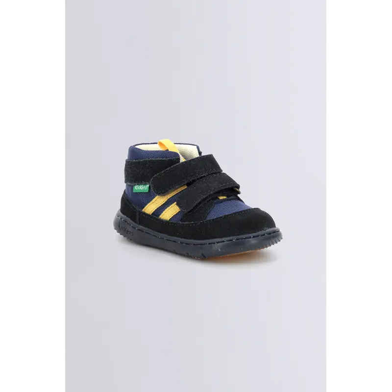 KICKBUBBLOKRO BLEU ORANGE BOTTILLONS Synthétique Garçon
