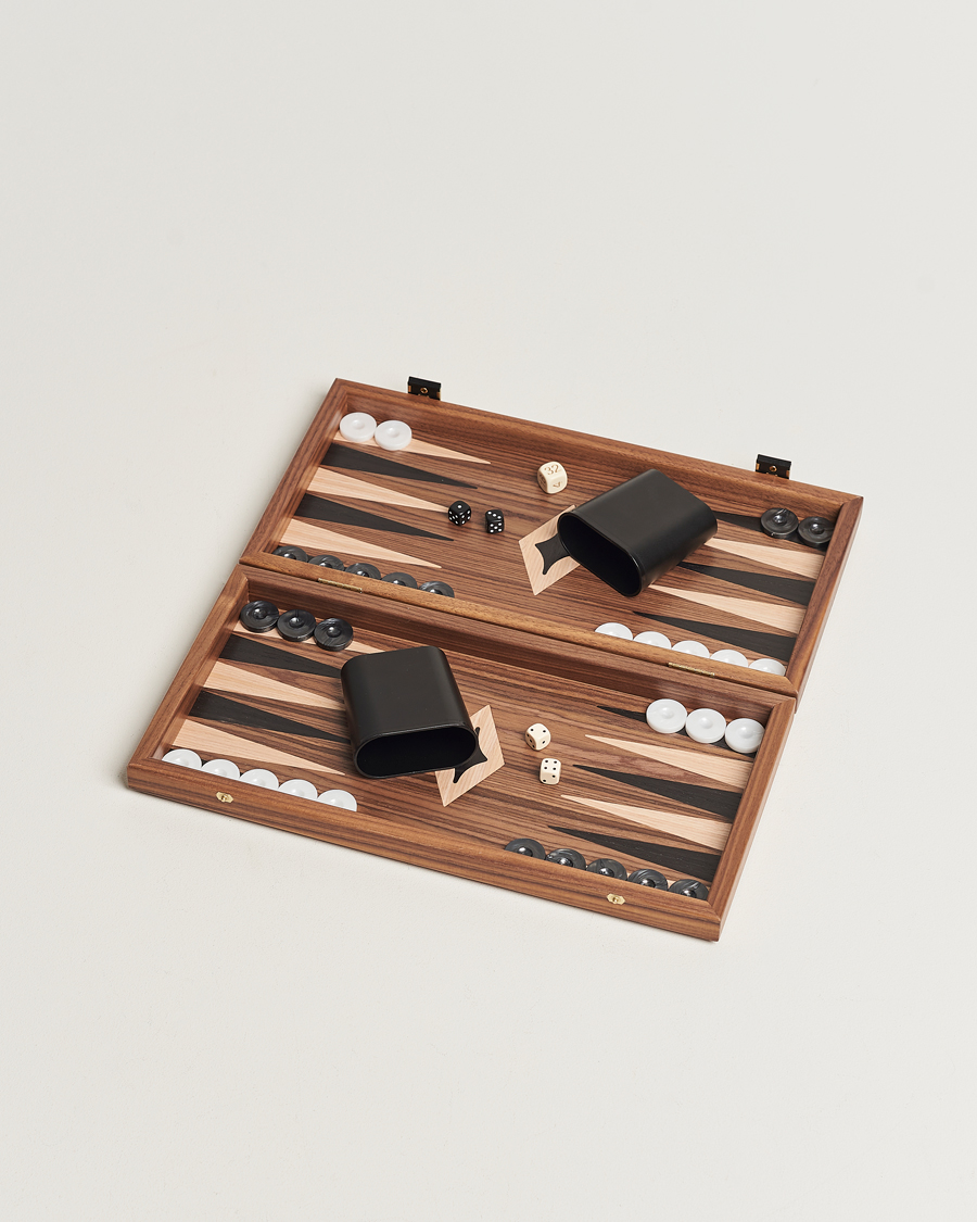 Manopoulos Walnut Chess & Backgammon