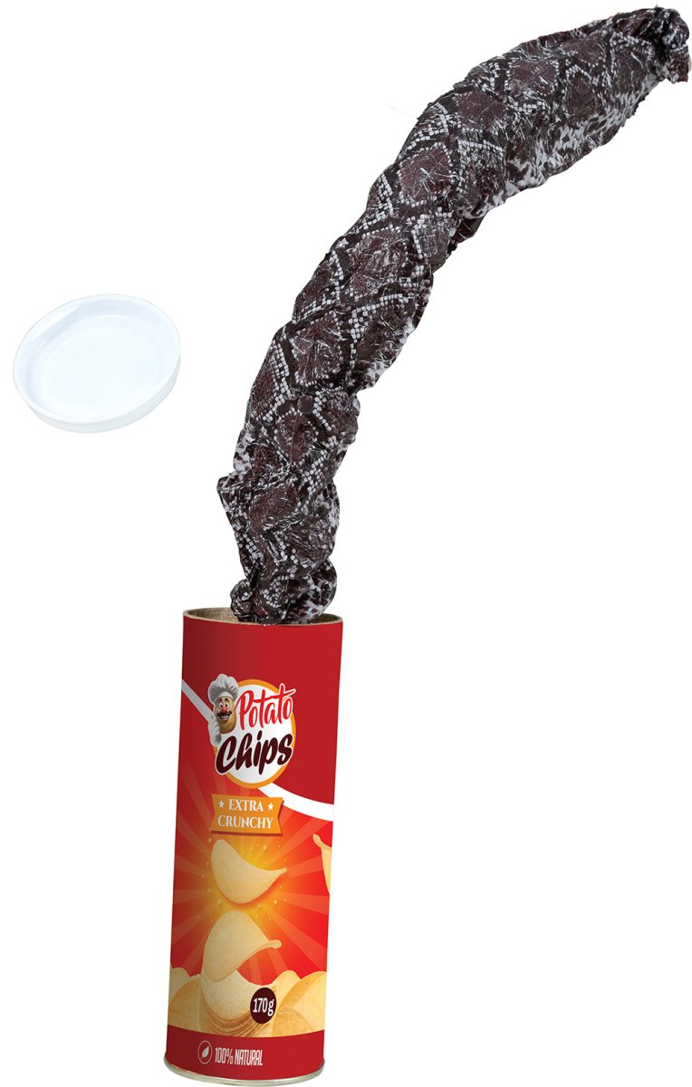 Chips Fopartikel Met Nep Slang 20cm