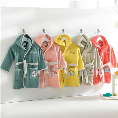 Peignoir de bain enfant animaux personnalisable - 340 g/m²