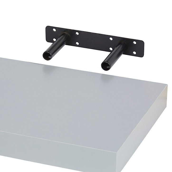 Tablette murale avec fixation invisible Form Cusko gris 30 cm