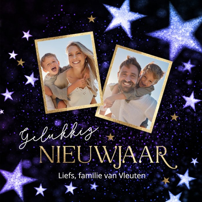 Luckz | Nieuwjaar | Foto nieuwjaarskaart sterren